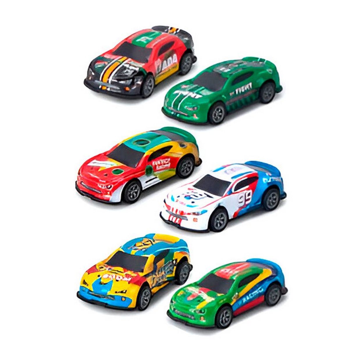 GENERICO - Carro Rally De Impulso Speed Juguete Niño X 6 Unidades