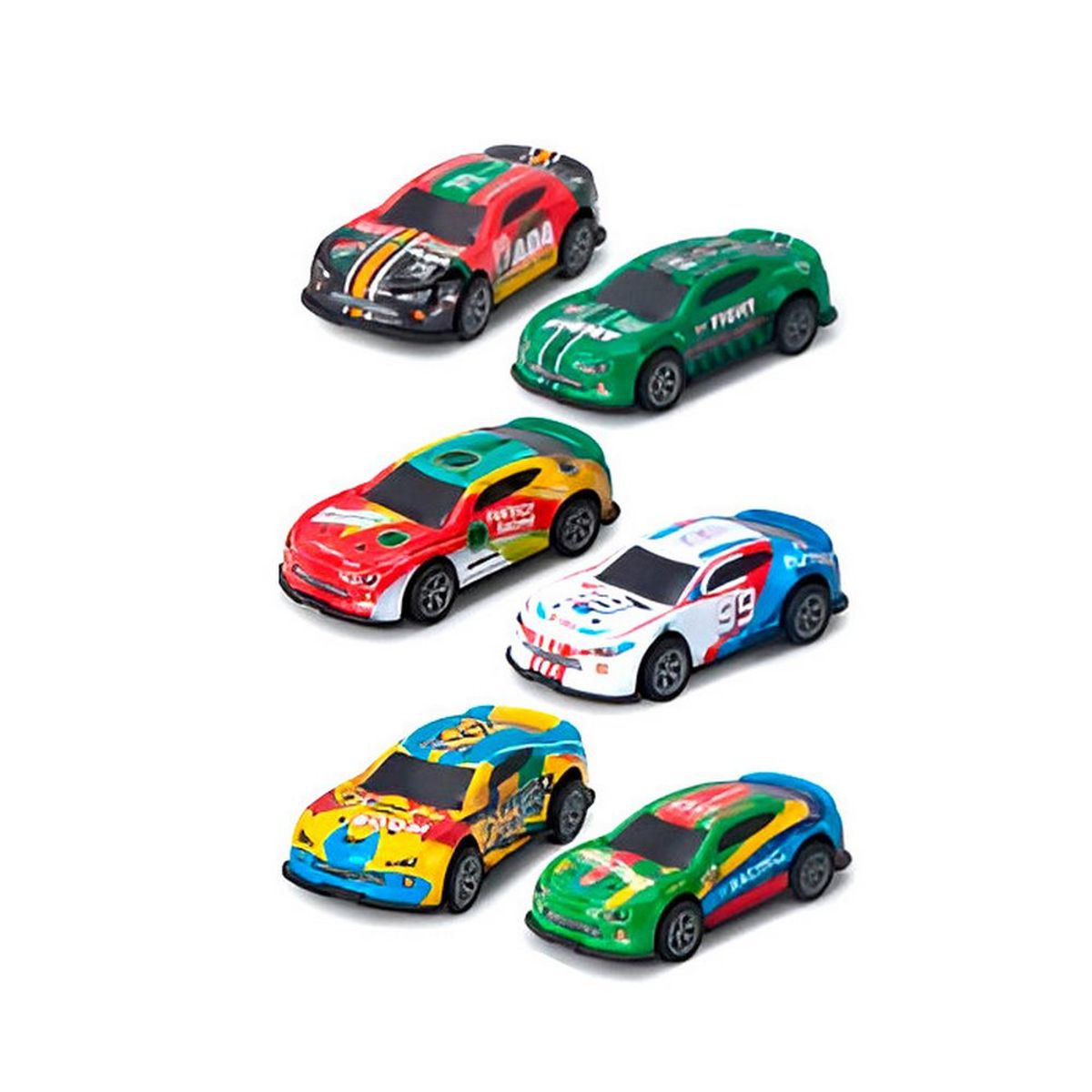 GENERICO - Carro Rally De Impulso Speed Juguete Niño X 6 Unidades