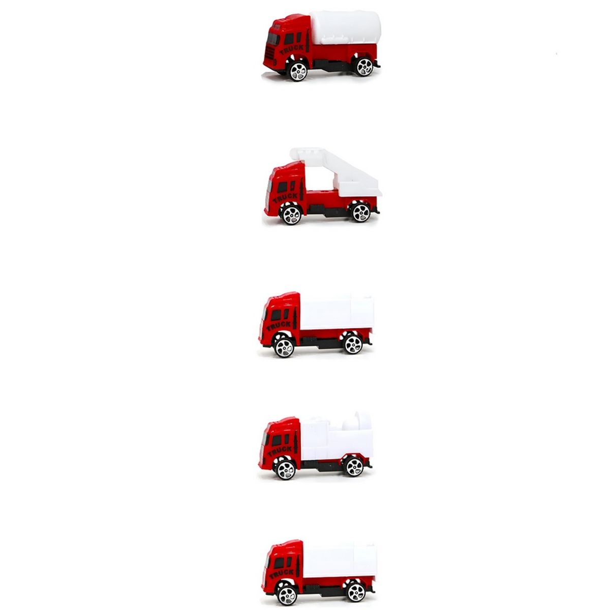 GENERICO - Carro Camion Bomberos Coleccion Niño Diversión X 5 Unidades