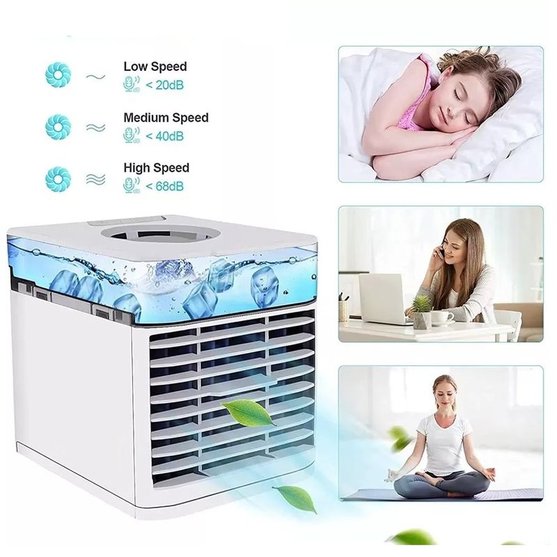 GENERICO - Aire Acondicionado Portatil Ultra Air Cooler 7 Luces Led