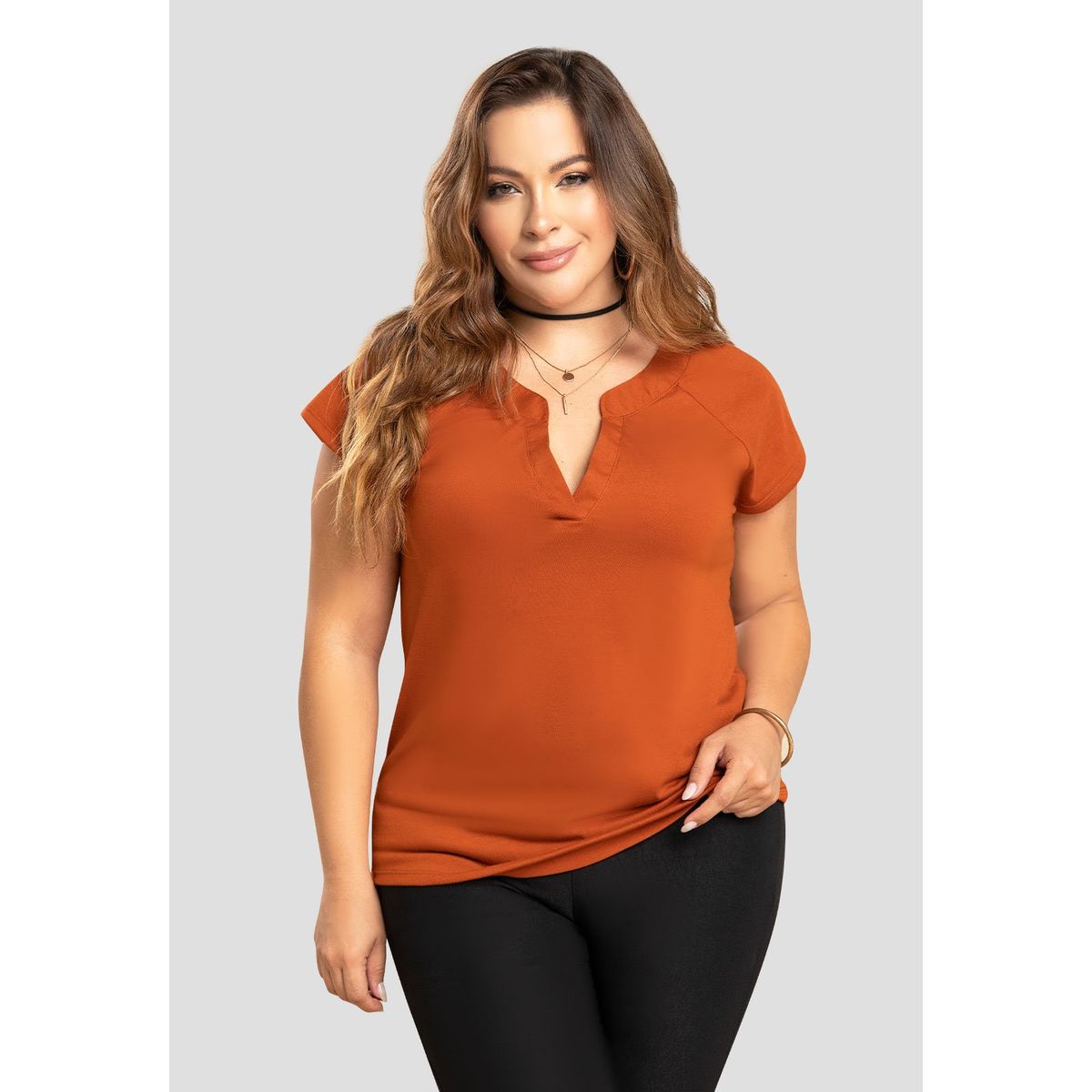 MARKETING PERSONAL - Blusa Mujer Naranja Mp 104190