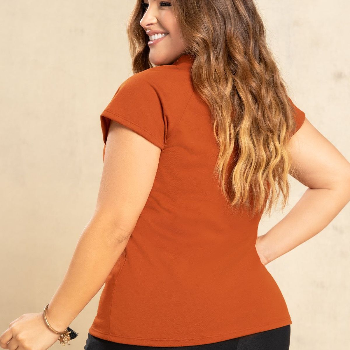 MARKETING PERSONAL - Blusa Mujer Naranja Mp 104190
