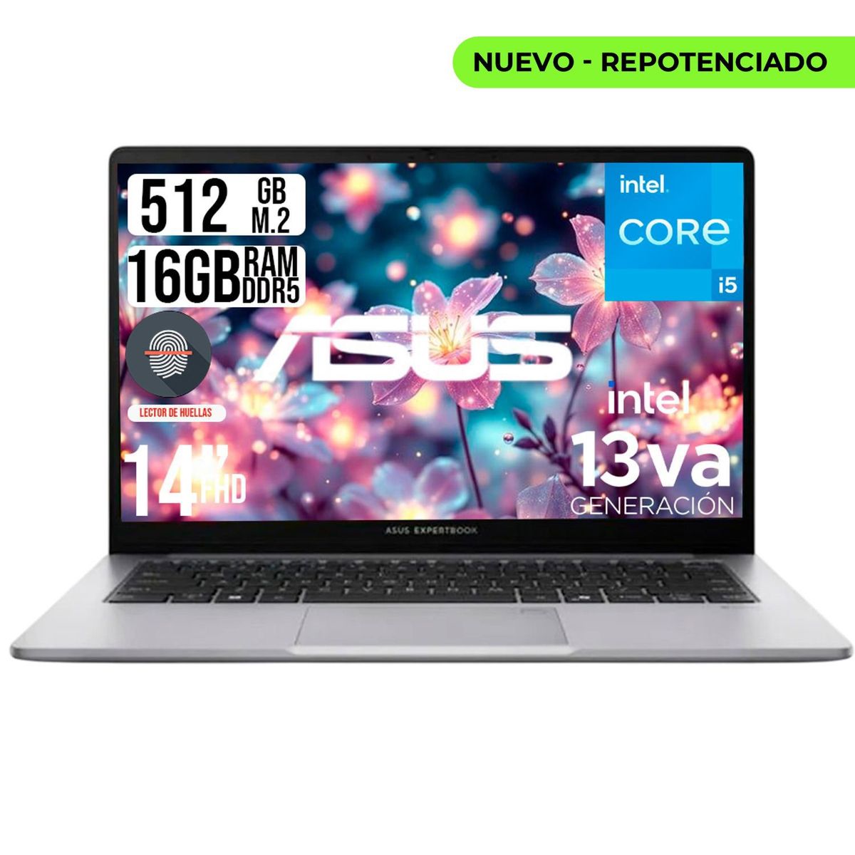 ASUS - PORTATIL ASUS INTEL CORE I5-13420H SSD 512GB RAM 16GB LED 14 FULL HD / ..