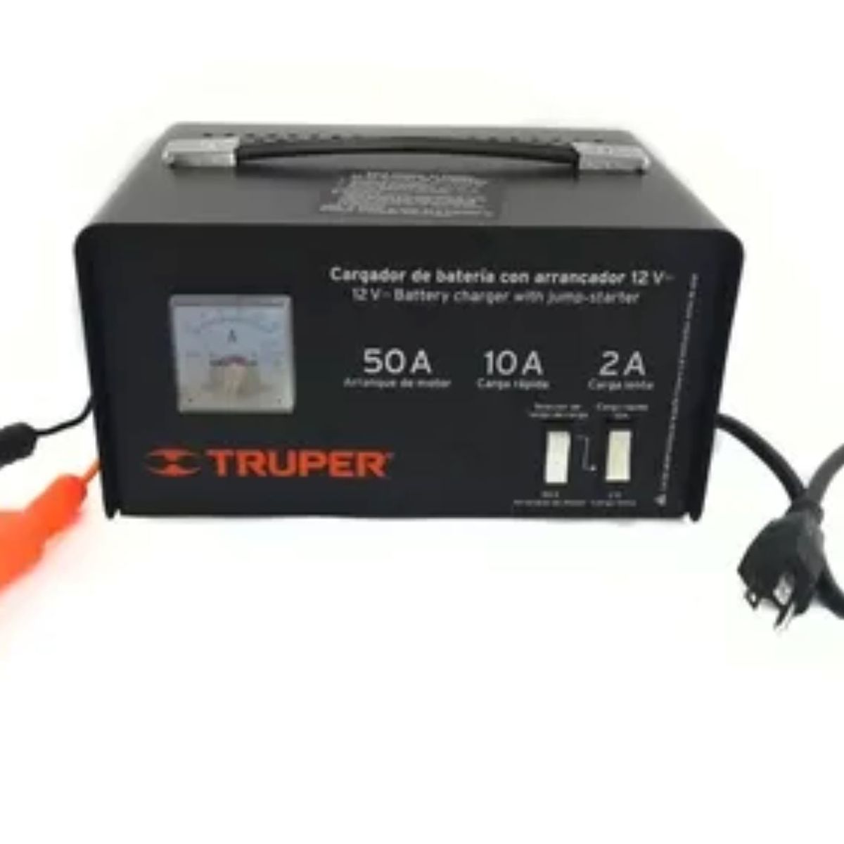TRUPER - Cargador De Baterías 12v Con Arrancador Profesional Truper