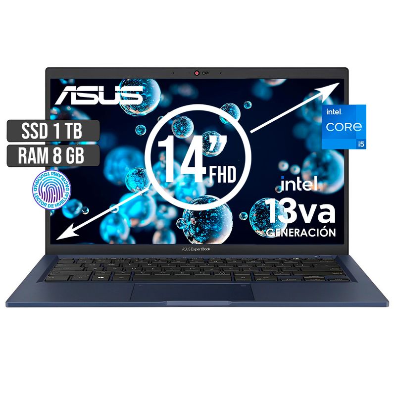ASUS - Portátil Asus ExpertBook Intel Core I5 1TB SSD 8GB RAM 14" FHD