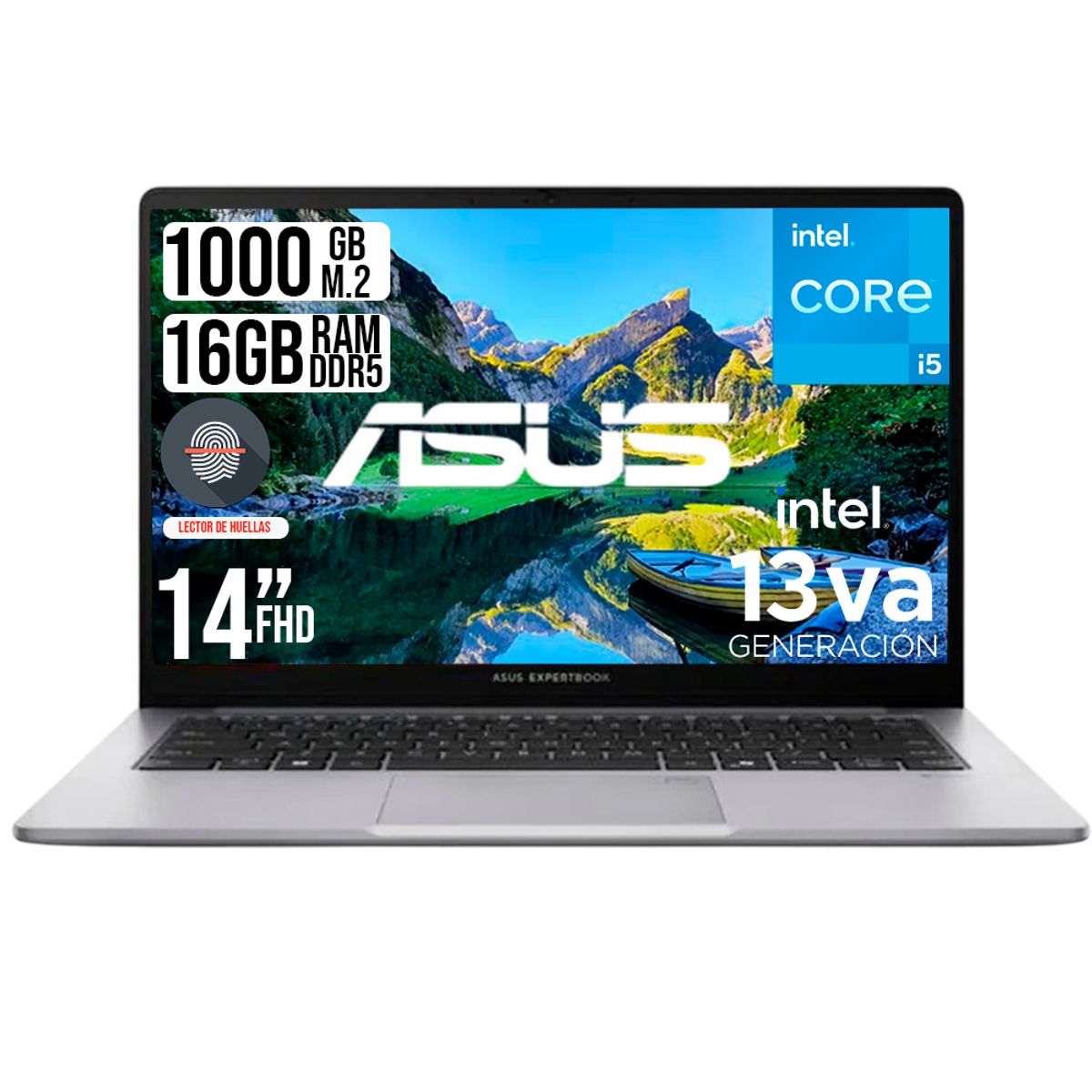 ASUS - PORTATIL ASUS INTEL CORE i5-13420H SSD 1TB RAM 16GB LED 14 FHD /