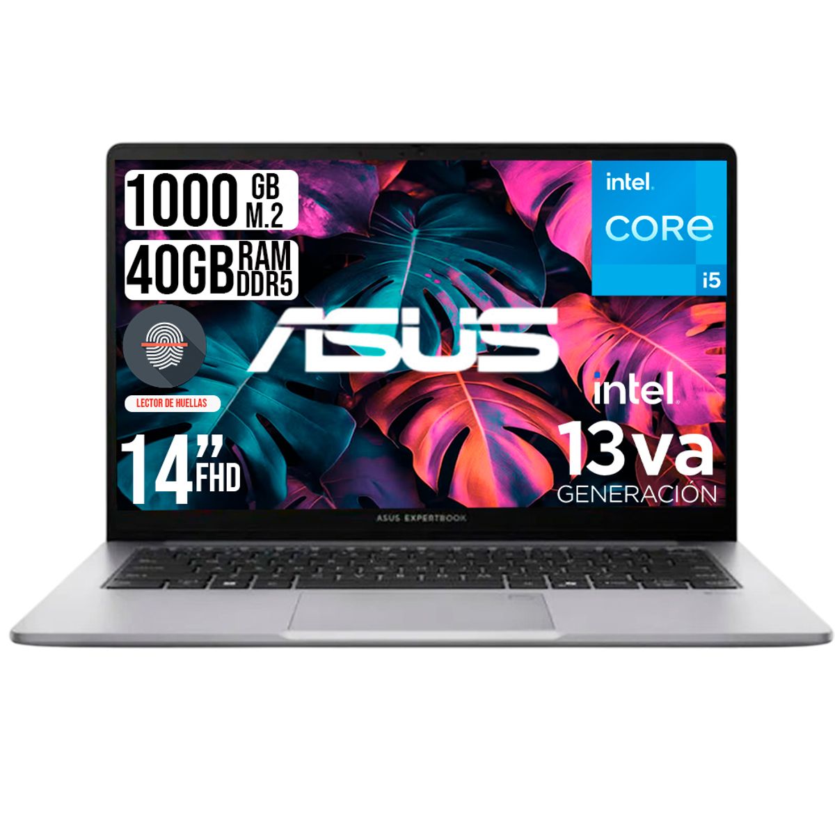 ASUS - ASUS EXPERTBOOK INTEL CORE I5-13420h SSD 1TB RAM 40GB LED 14 FULL HD