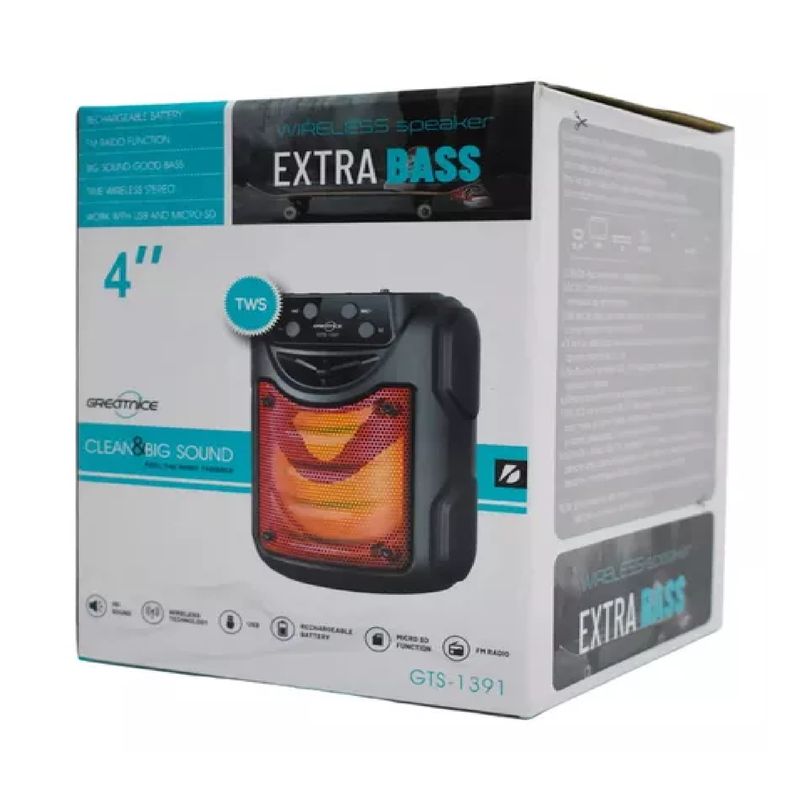 GENERICO - PARLANTE PORTATIL INALAMBRICO BLUETOOTH