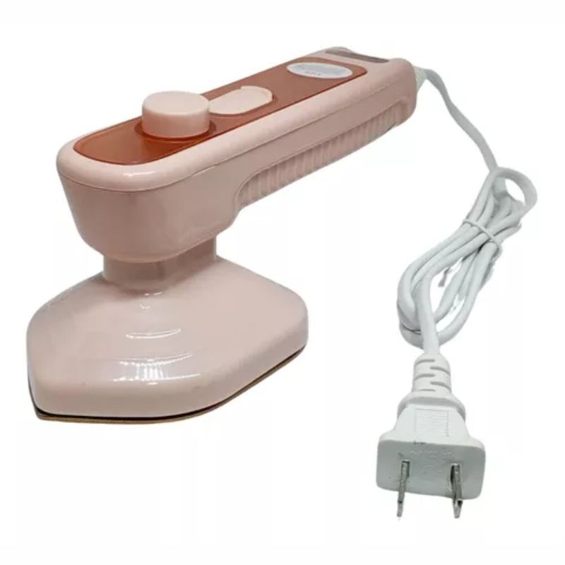 GENERICO - Plancha Para Ropa Mini Viajera Portátil Con Agua Y En Seco ROSA