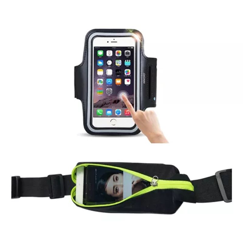 GENERICO - Bolso Deportivo Runing Trotar + Estuche De Brazalete Gym
