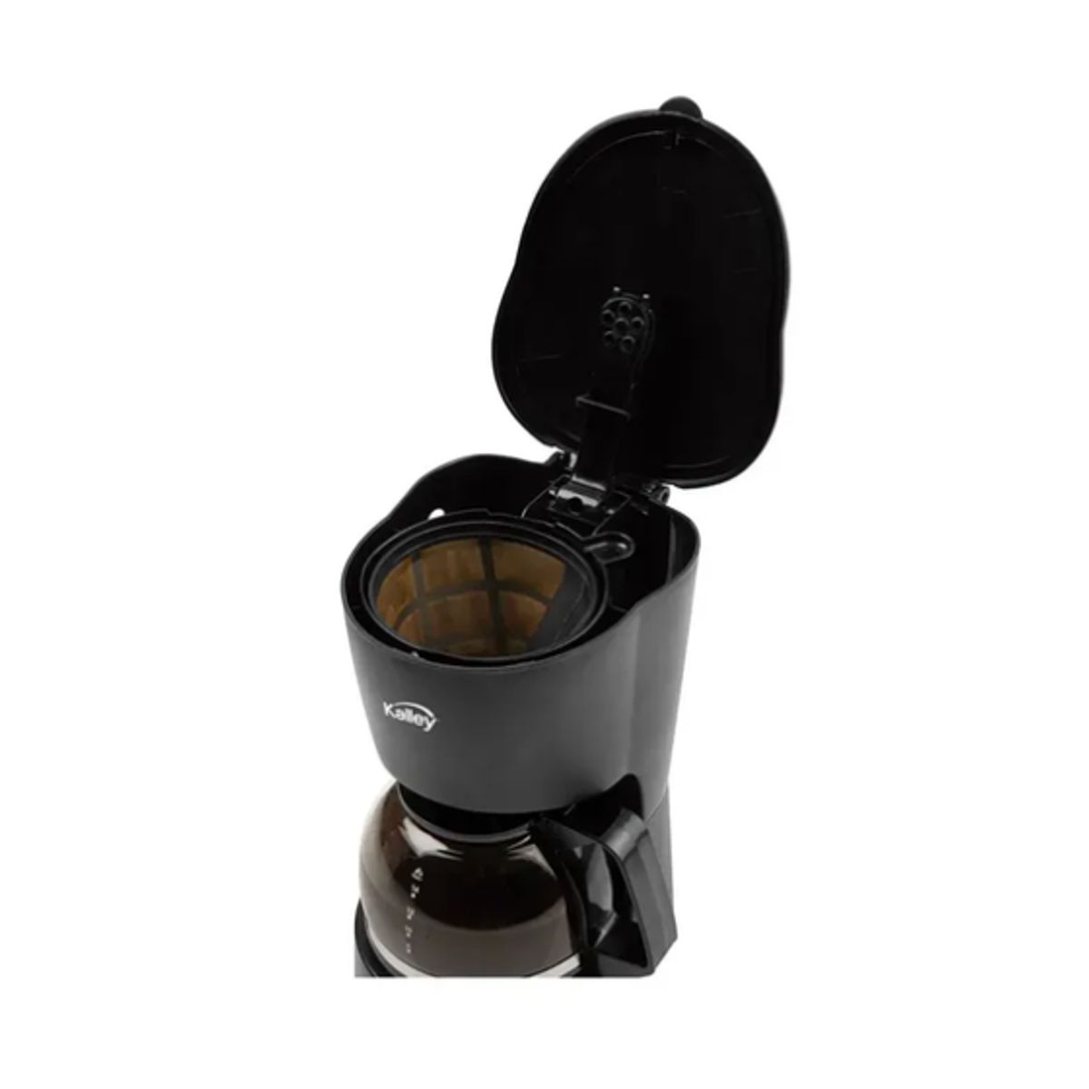 KALLEY - Cafetera Kalley 4 Tazas Negro K-MCM4N.