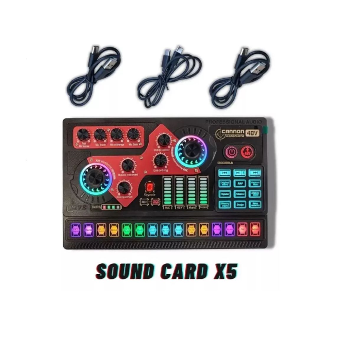 GENERICO - TARJETA DE SONIDO MEZCLADOR X5