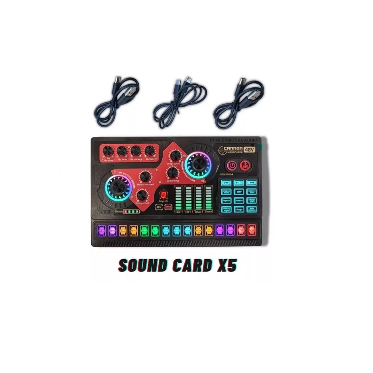 GENERICO - TARJETA DE SONIDO MEZCLADOR X5