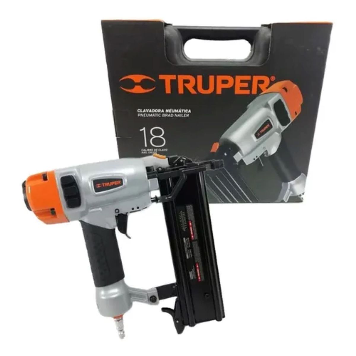 TRUPER - Clavadora Neumática Para Compresor Calibre 18 Profesional