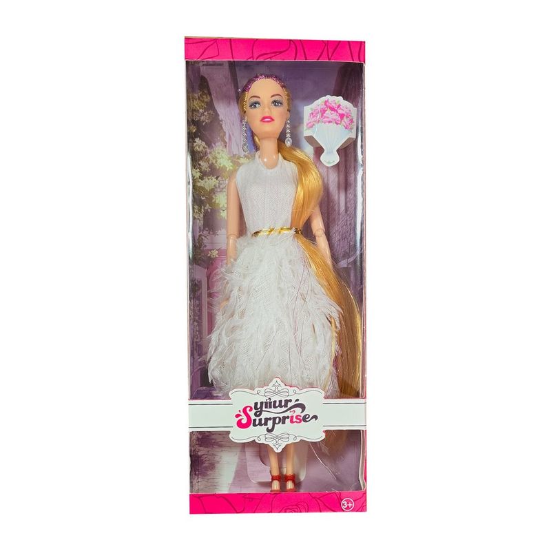 GENERICO - Muñeca Vestido Flecos Multicolor Juguete Niñas