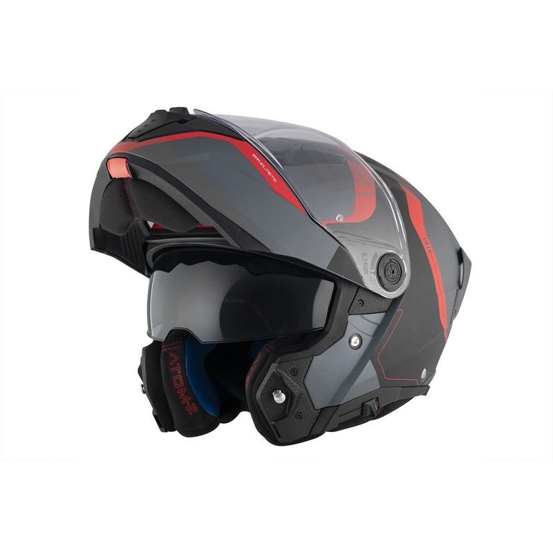 MT HELMETS - CASCO MT ATOM 2 SV BAST D5 ROJO MATE TALLA L