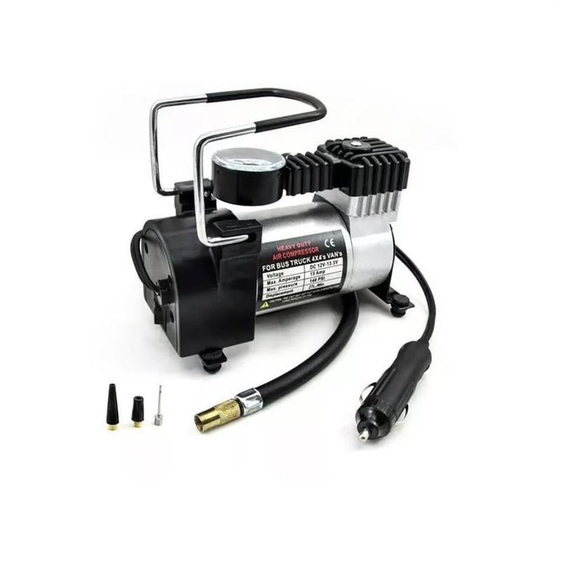 GENERICO - Mini Compresor Aire 12v Balon Bicicletas Motos Inflar Portatil
