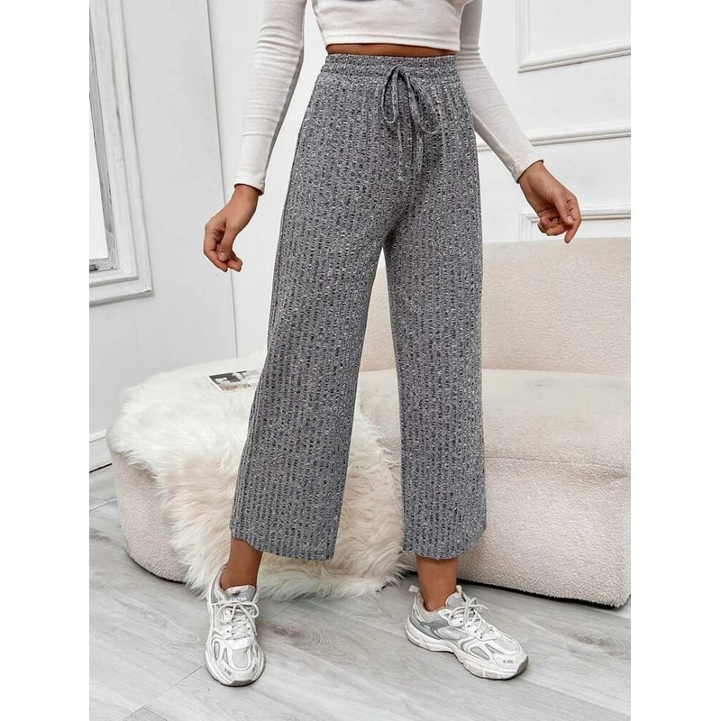 GENERICO - Pantalon Palazzo Ancho Plisado Jaspe