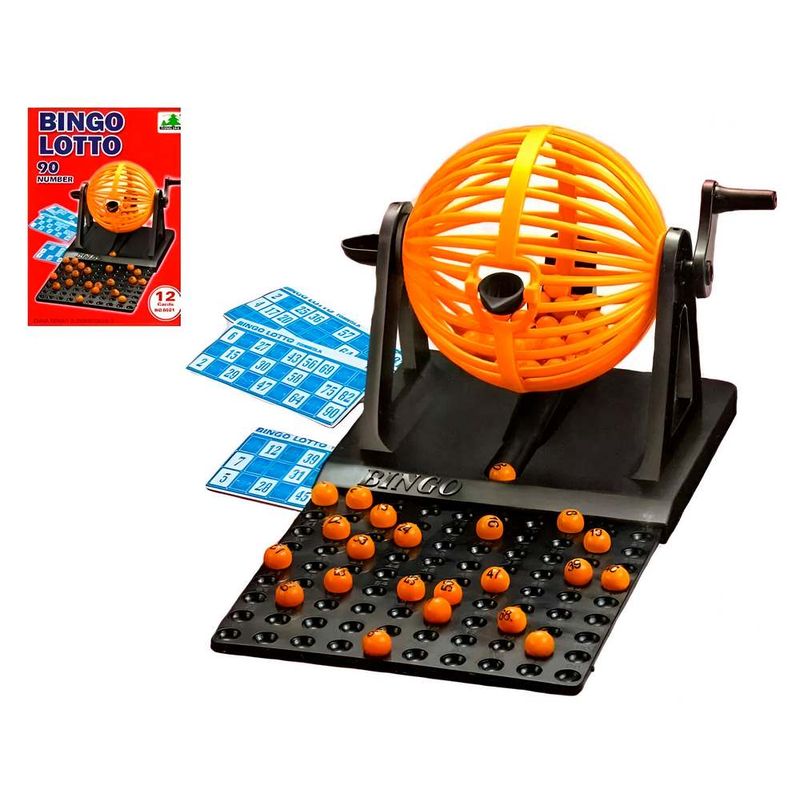 GENERICO - Bingo Lotto Juego De Mesa + Balotera+ 90 Balotas + 12 Cartas