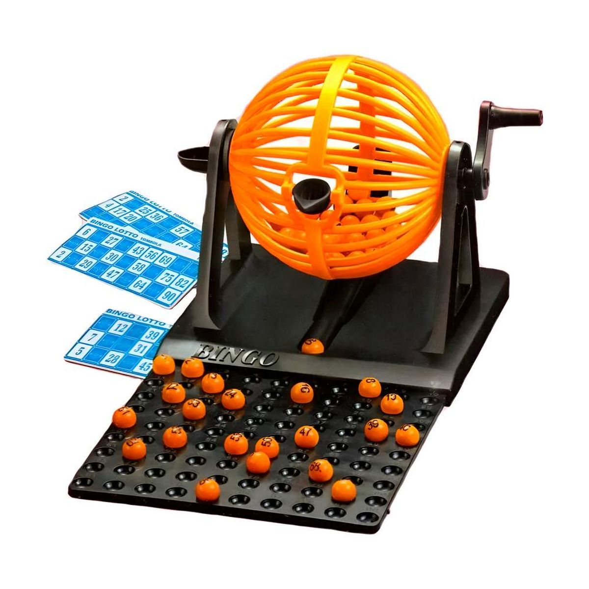 GENERICO - Bingo Lotto Juego De Mesa + Balotera+ 90 Balotas + 12 Cartas