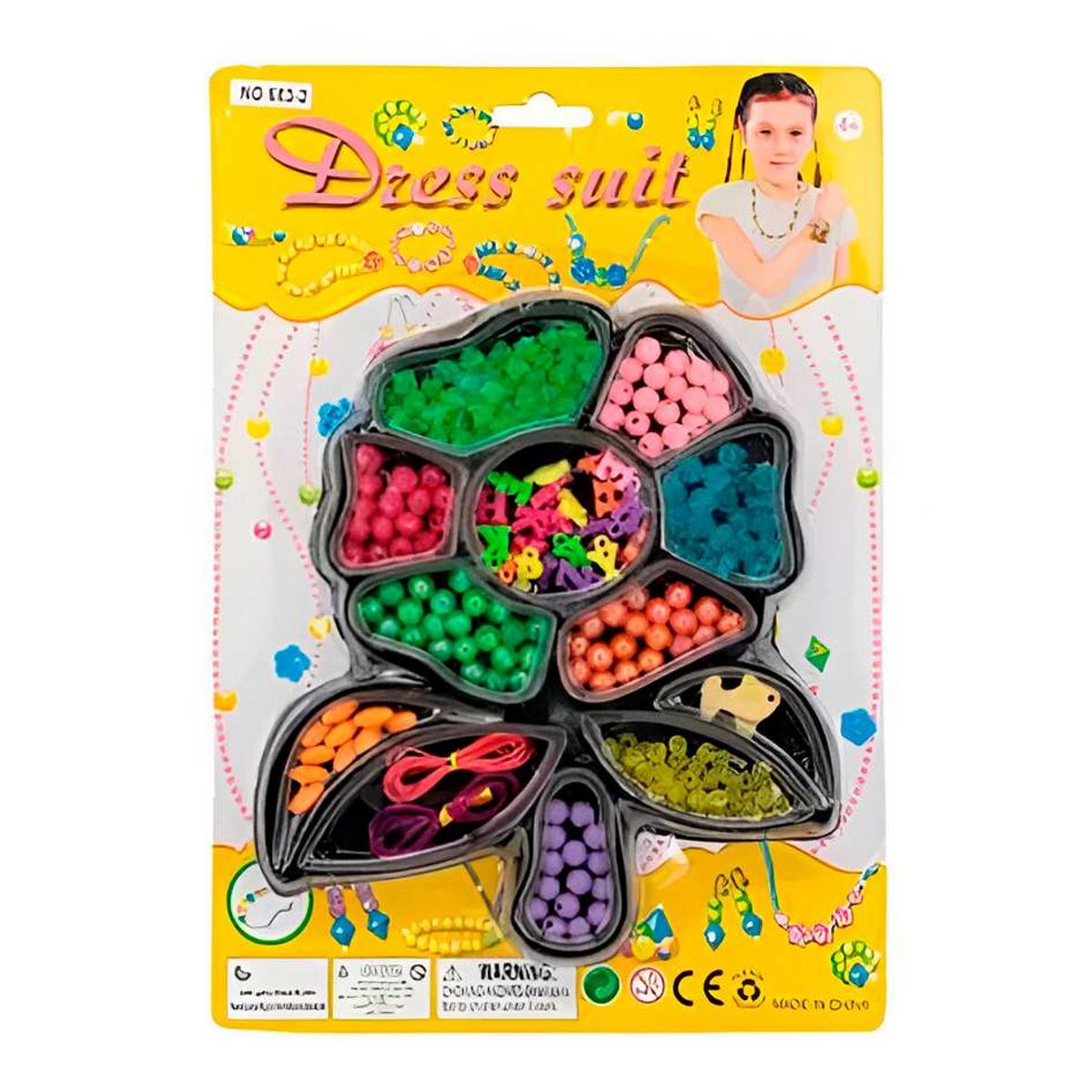 GENERICO - Set Kit Para Hacer Pulseras Niña Style Flor Pedreria Charms