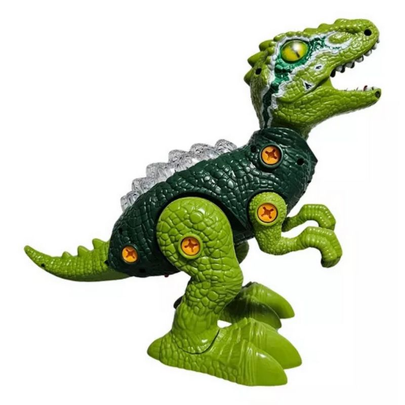 GENERICO - Dragón Dinosaurio Tiranosaurio Armable Luces Sonido Juguete