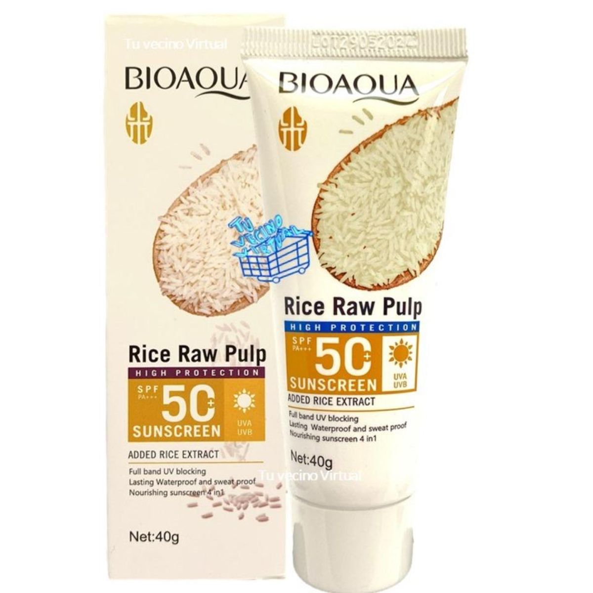 BIOAQUA - Protector solar de arroz Bioaqua