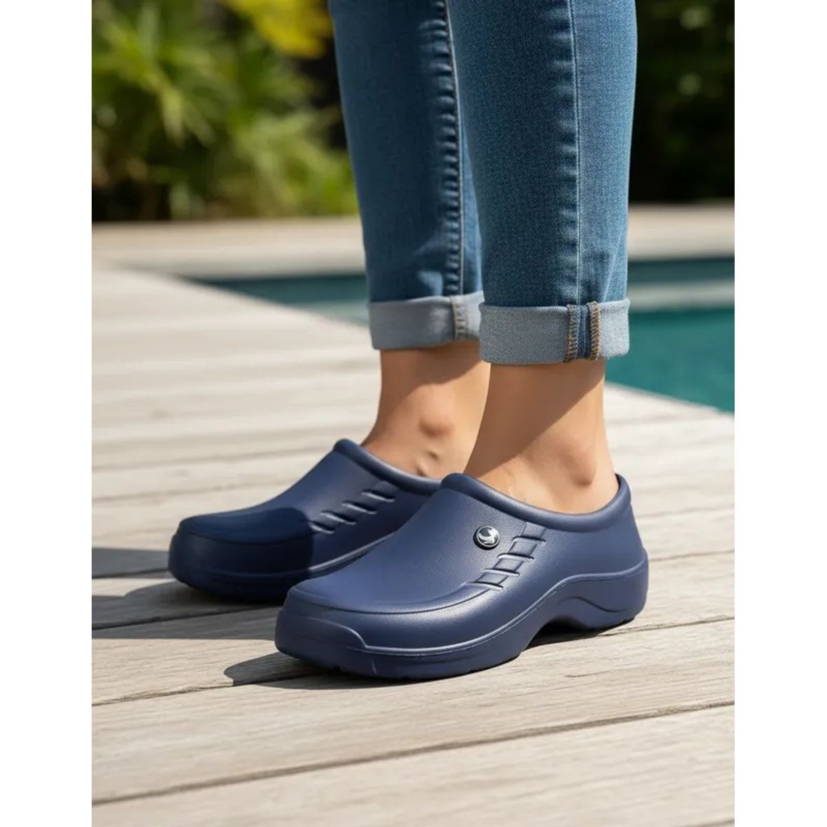 EVACOL - Zapatos Antideslizantes Azul Marca Evacol Ref 080