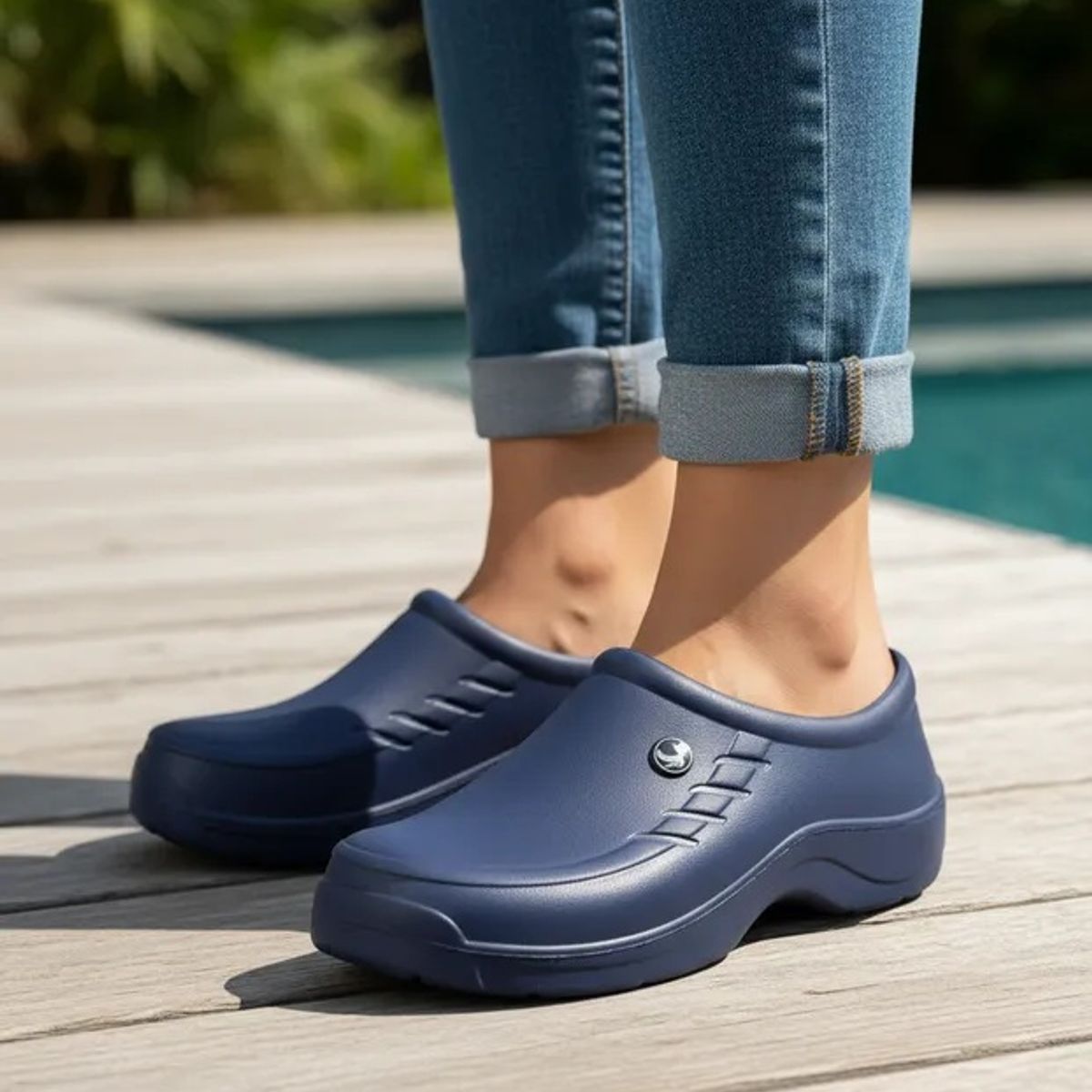 EVACOL - Zapatos Antideslizantes Azul Marca Evacol Ref 080