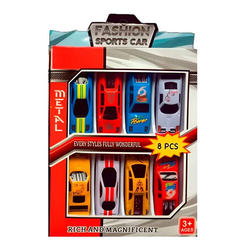 GENERICO - Carro Juguete Power Didactico Niño Diversión X 8 Unidades