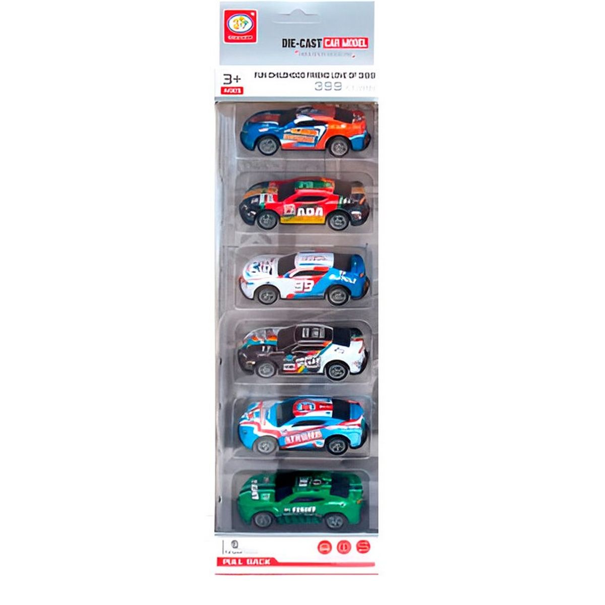 GENERICO - Carro Rally De Impulso Speed Juguete Niño X 6 Unidades