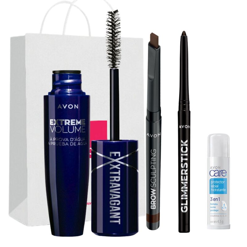 AVON - kit Mascara para Pestañas a Prueba de Agua Exxtravagant