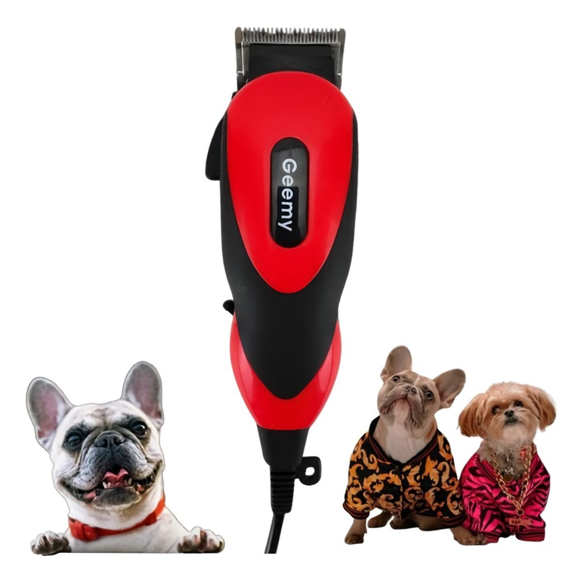 GEMEI - Maquina Peluquera Para Mascotas + Kit Gemei Gm-1023