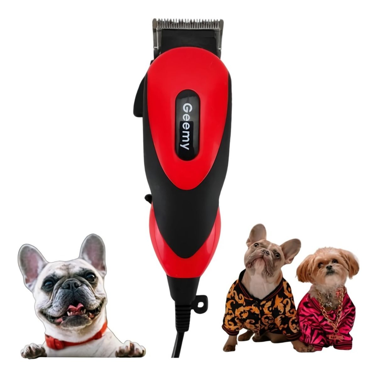 GEMEI - Maquina Peluquera Para Mascotas + Kit Gemei Gm-1023