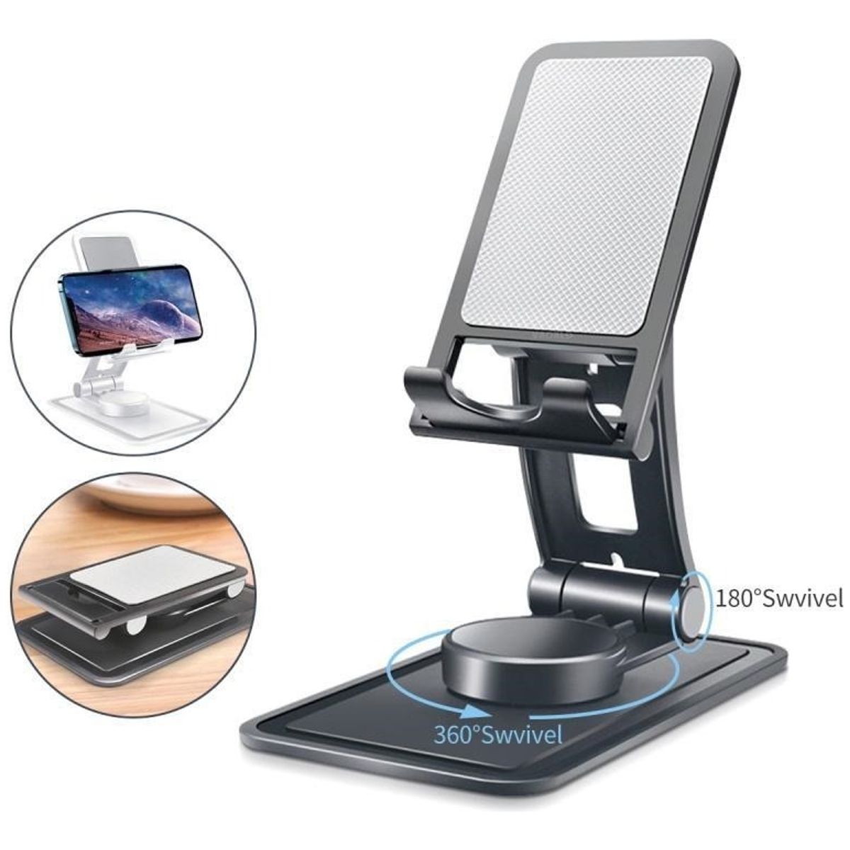 GENERICO - Holder Soporte Rotacion Tablet Celular Ajustable Escritorio