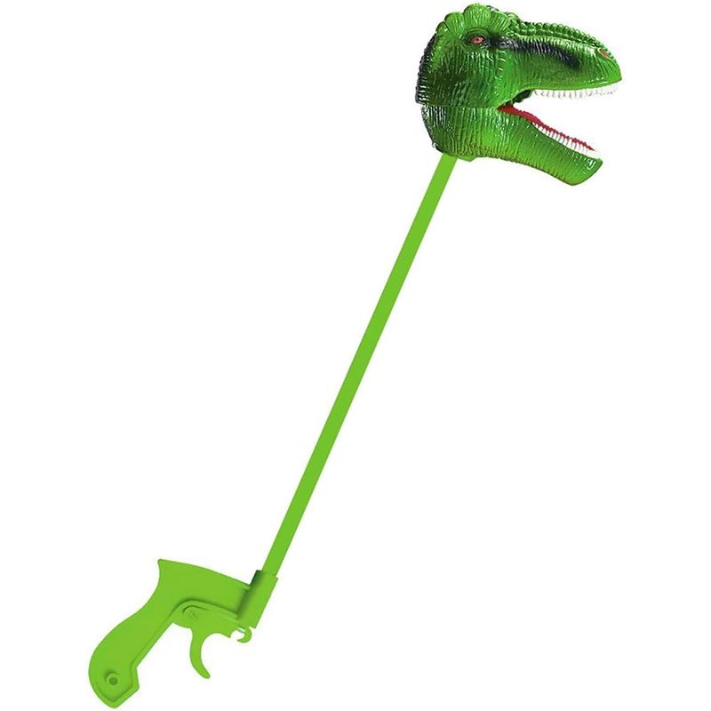 JUGANDO Y EDUCANDO - Juguete Figura Mordedor De Pargo T-rex Verde Para Niños