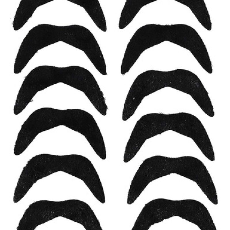GENERICO - Set X6  Bigotes Mostacho Postizos Para Disfraz