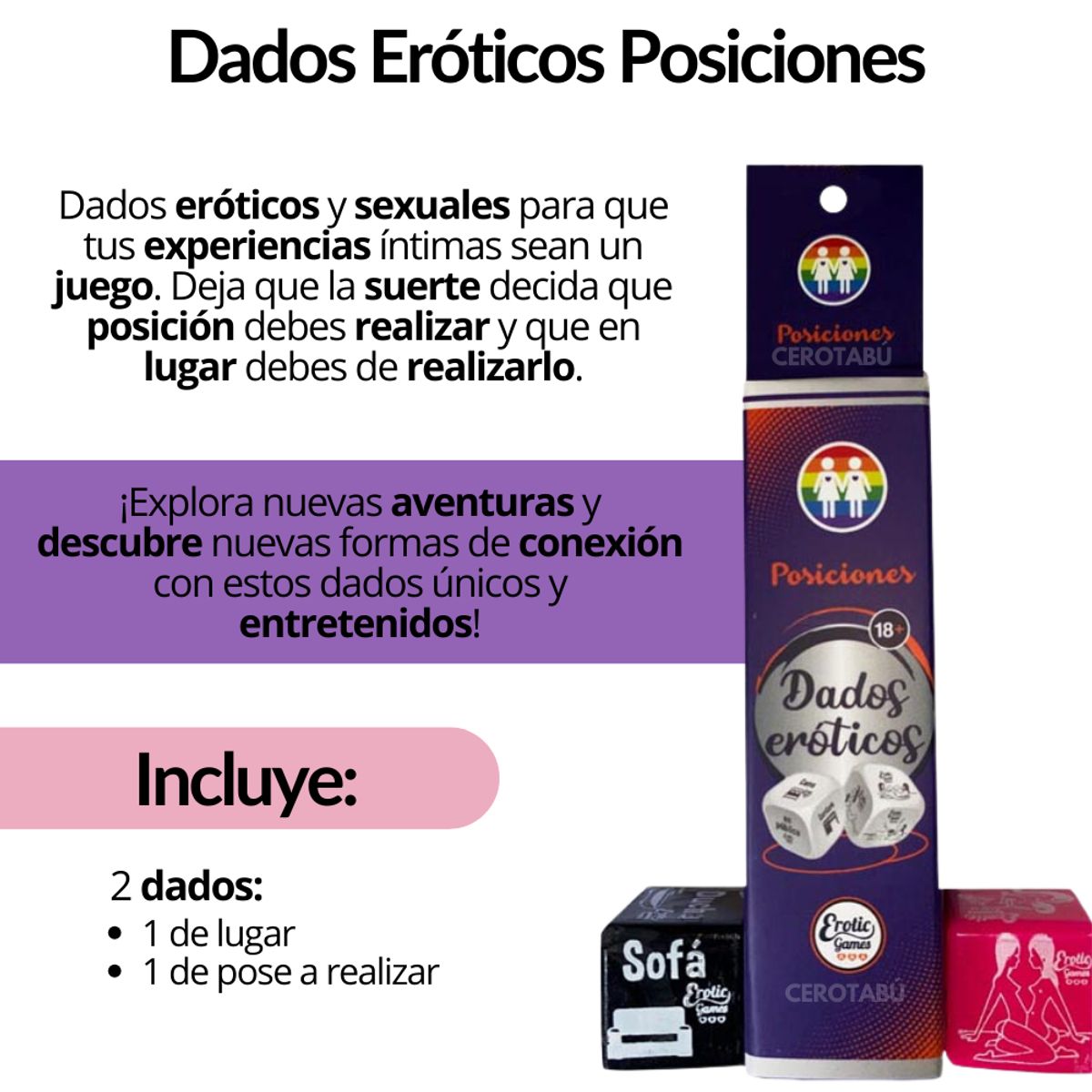 GENERICO - Dados Eroticos Penitencias Sexuales Juego Parejas Adultos Lésbico
