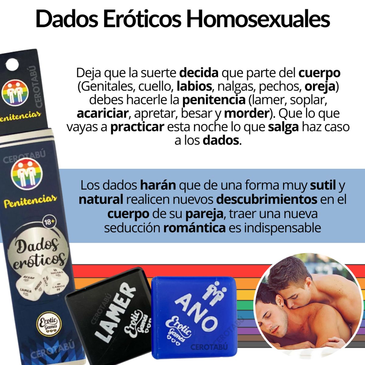 GENERICO - Dados Eroticos Penitencias Sexuales Juego Parejas Adultos Gy