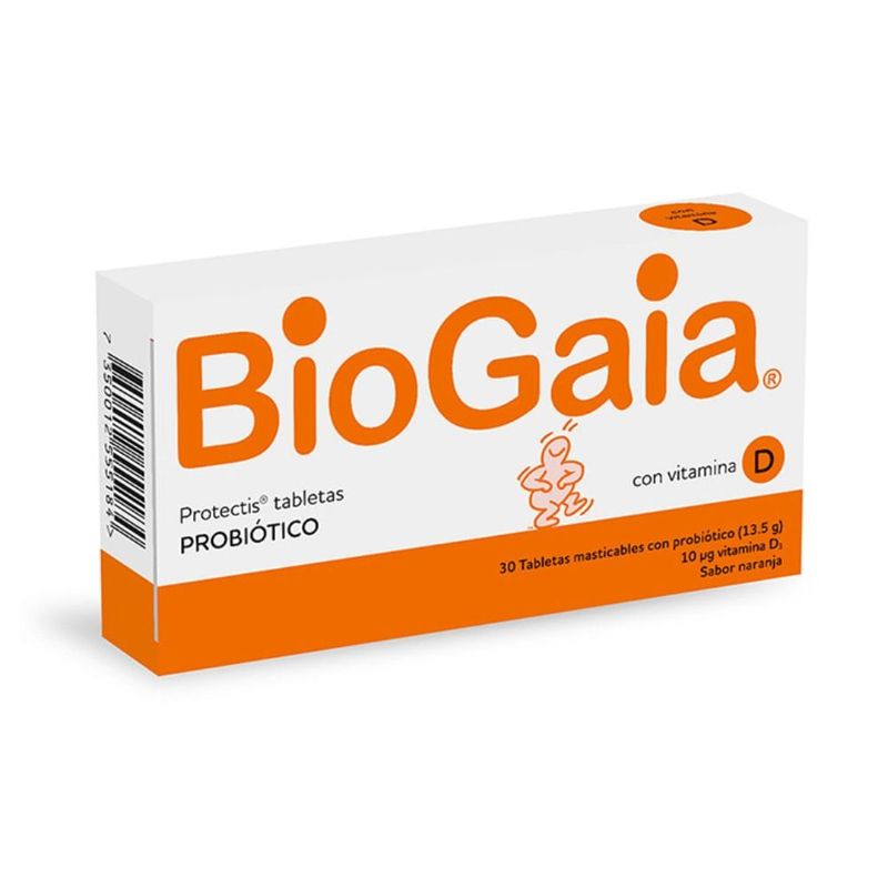 GENERICO - Biogaia Vitamina D X 13.5g Sabor Naranja X 30 tabletas