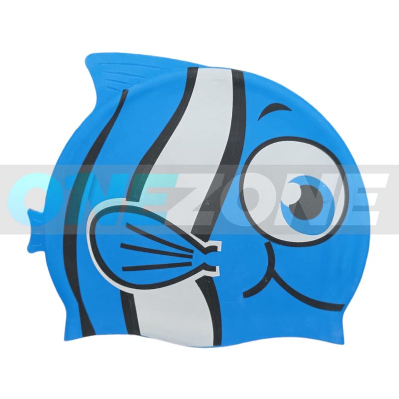 GENERAL - Gorro Natación Silicona Kids Animals 102233 Pescado/Rayas