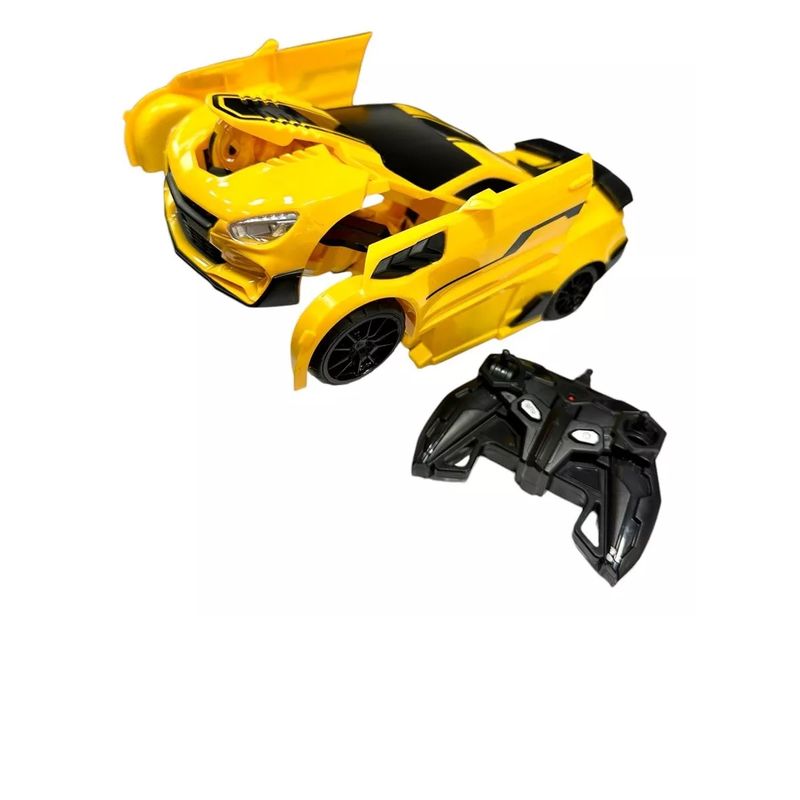 GENERICO - Carro Transformers Control Remoto Bumblebee Recargable
