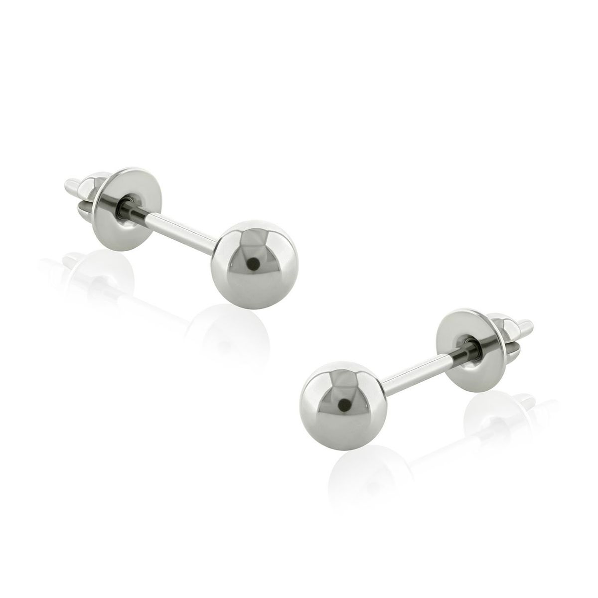 AGHA JEWELRY - Titanio Arete Bola para Lóbulo