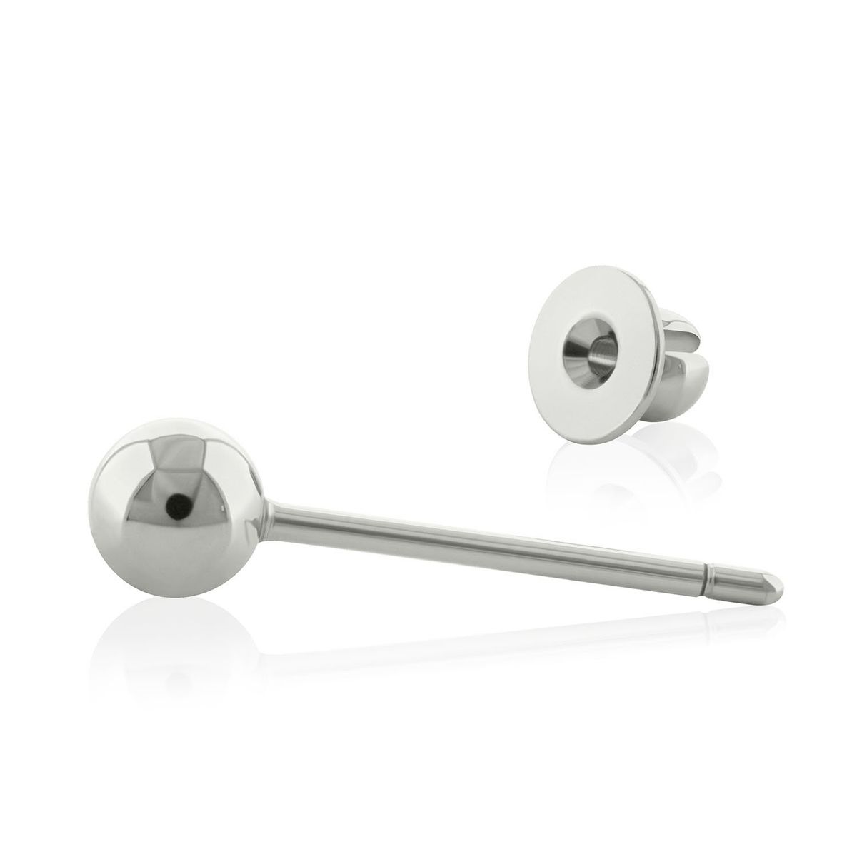 AGHA JEWELRY - Titanio Arete Bola para Lóbulo