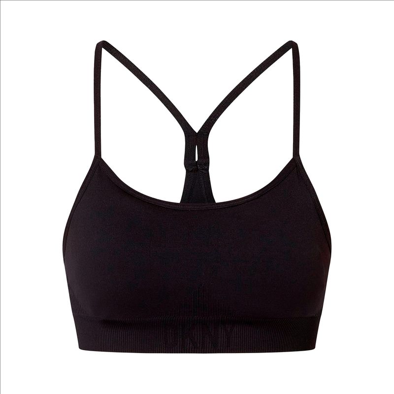 DKNY - Top Dkny Para Mujer Blk Negro Deportivo con Algodón Moda