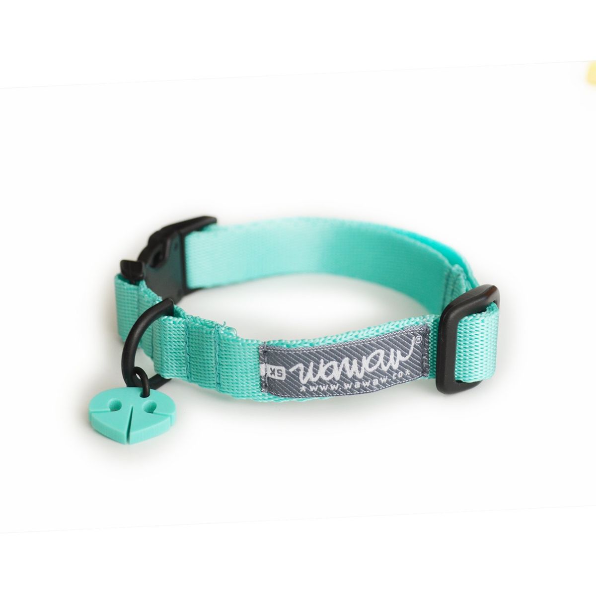 WAWAW - Collar para perro talla L unicolor menta  Wawaw