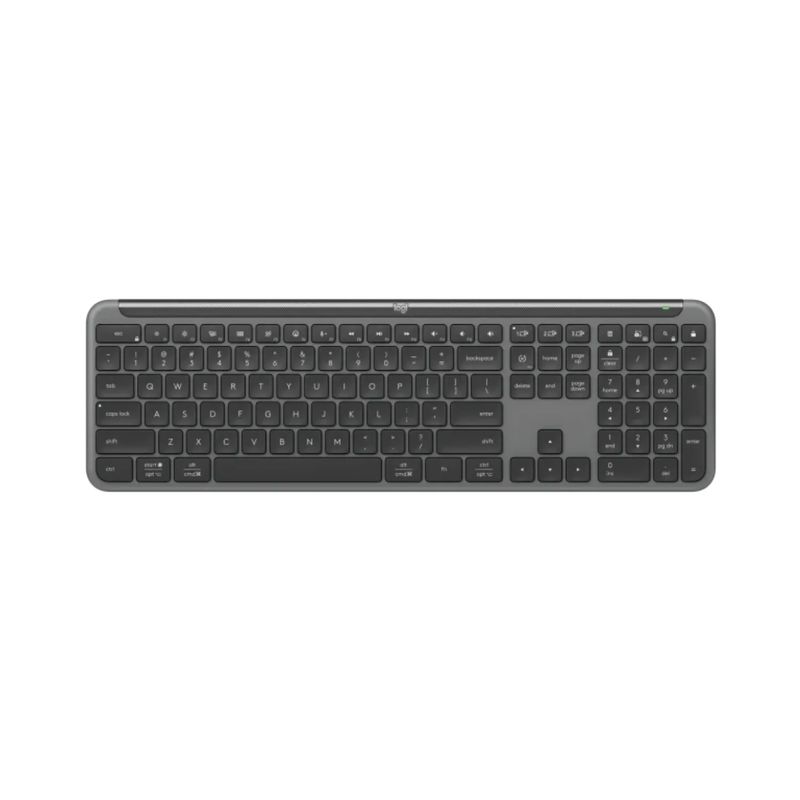 LOGITECH - Teclado Logitech K950 Signature Slim Inalámbrico Bluetooth Grafito