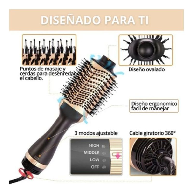 GENERICO - Cepillo Secador Keratin 3d Pro Para El Cabello