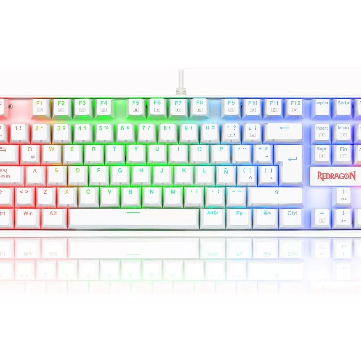 REDRAGON - Teclado Mecanico Rainbow Redragon Kumara K552  Switch Rojo