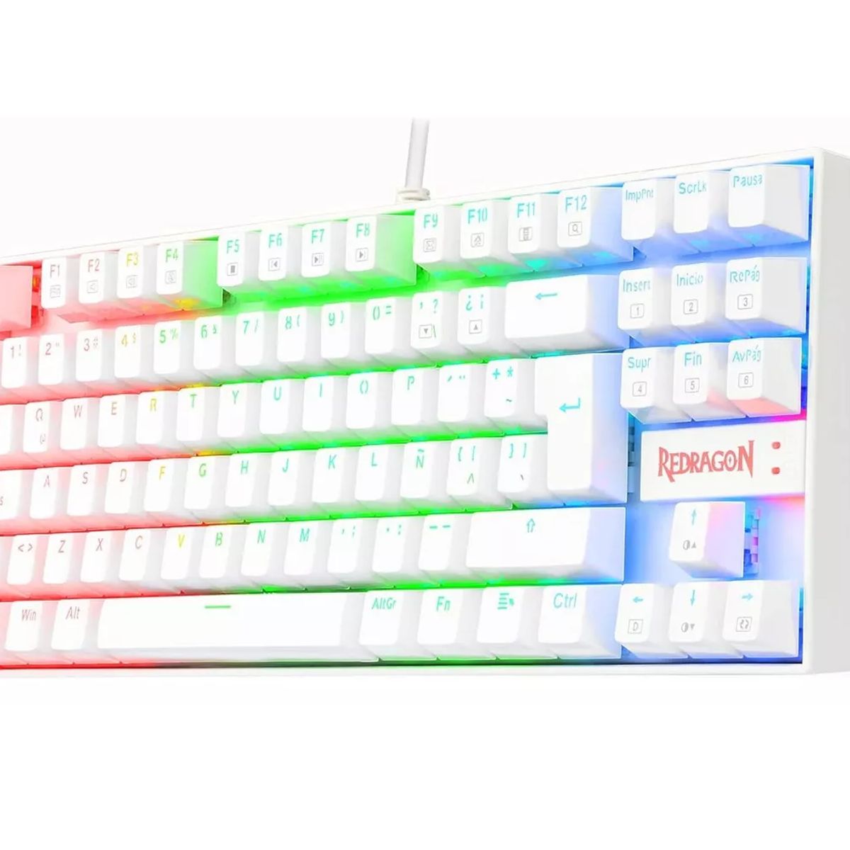 REDRAGON - Teclado Mecanico Rainbow Redragon Kumara K552  Switch Rojo